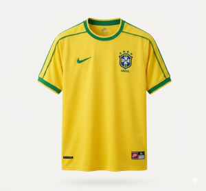 Camisa Retrô Seleção Brasileira 1998 - Amarela