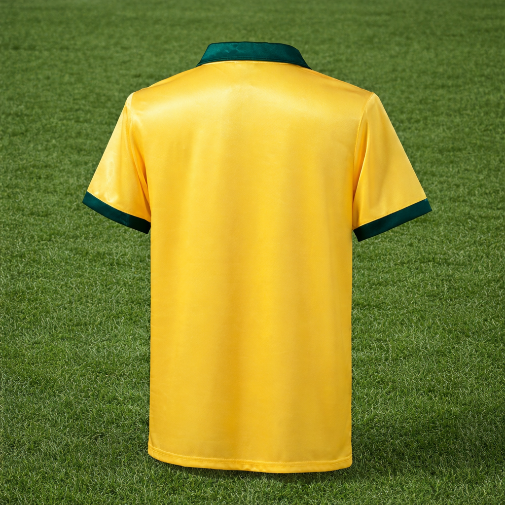 camisa retrô da Seleção Brasileira pré-Copa de 1994, usada no ciclo 1991–1993. - Imagem 4