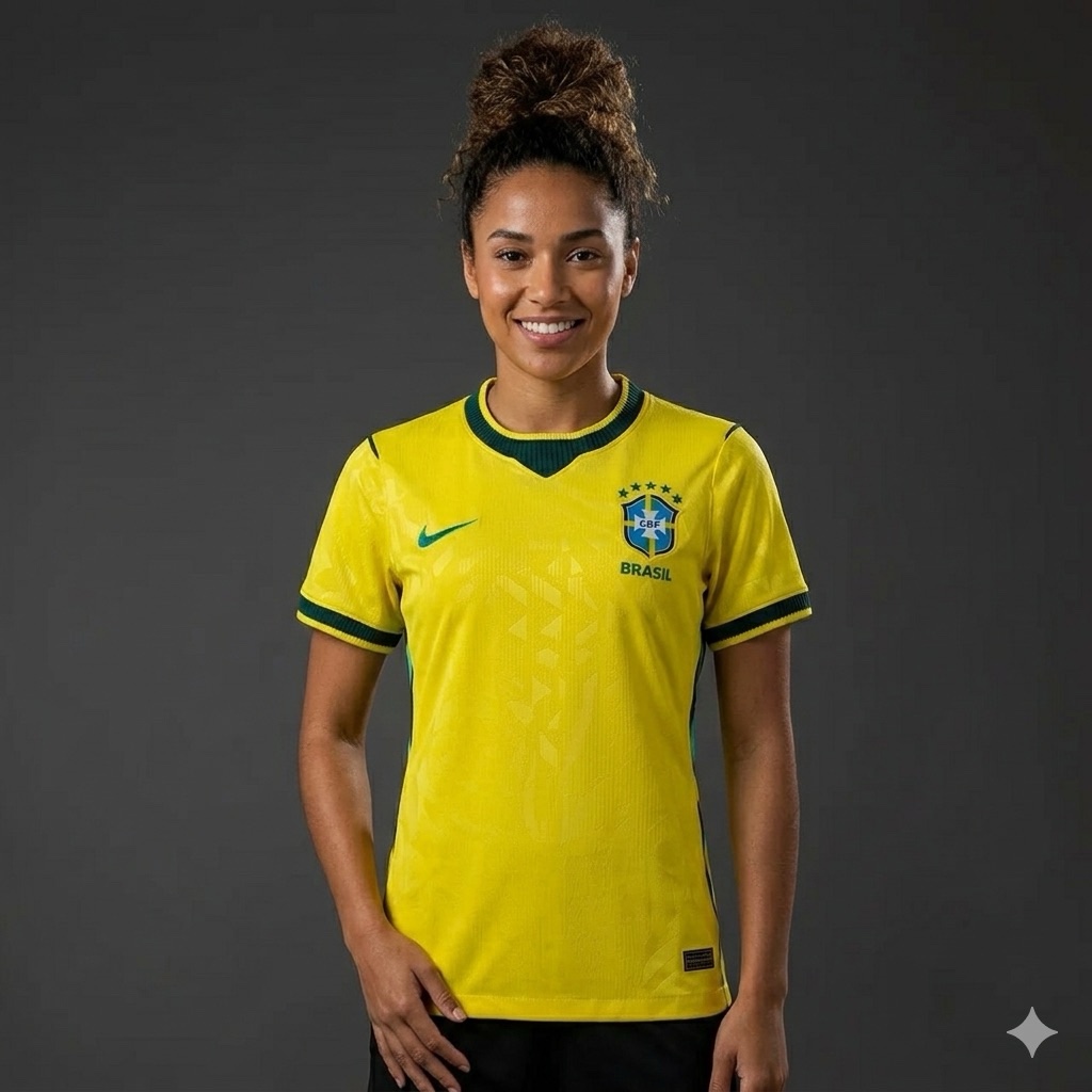 Camisa Brasil Nike I 2026/27 Torcedora Pro Feminina