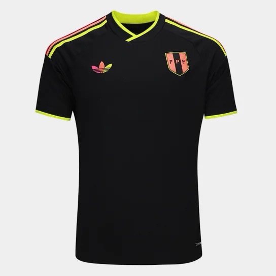 Camisa Seleção Peru Away Adidas Originals - Preto - Imagem 9