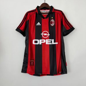Camisa retrô Milan adidas 1997–1998 (era Opel)