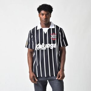 Camisa Polo Retrô Corinthians Kalunga Masculina