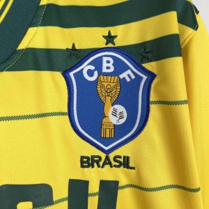 Camisa Topper Retrô 1984 Brasil - Seleção Brasileira Masculina - Amarela