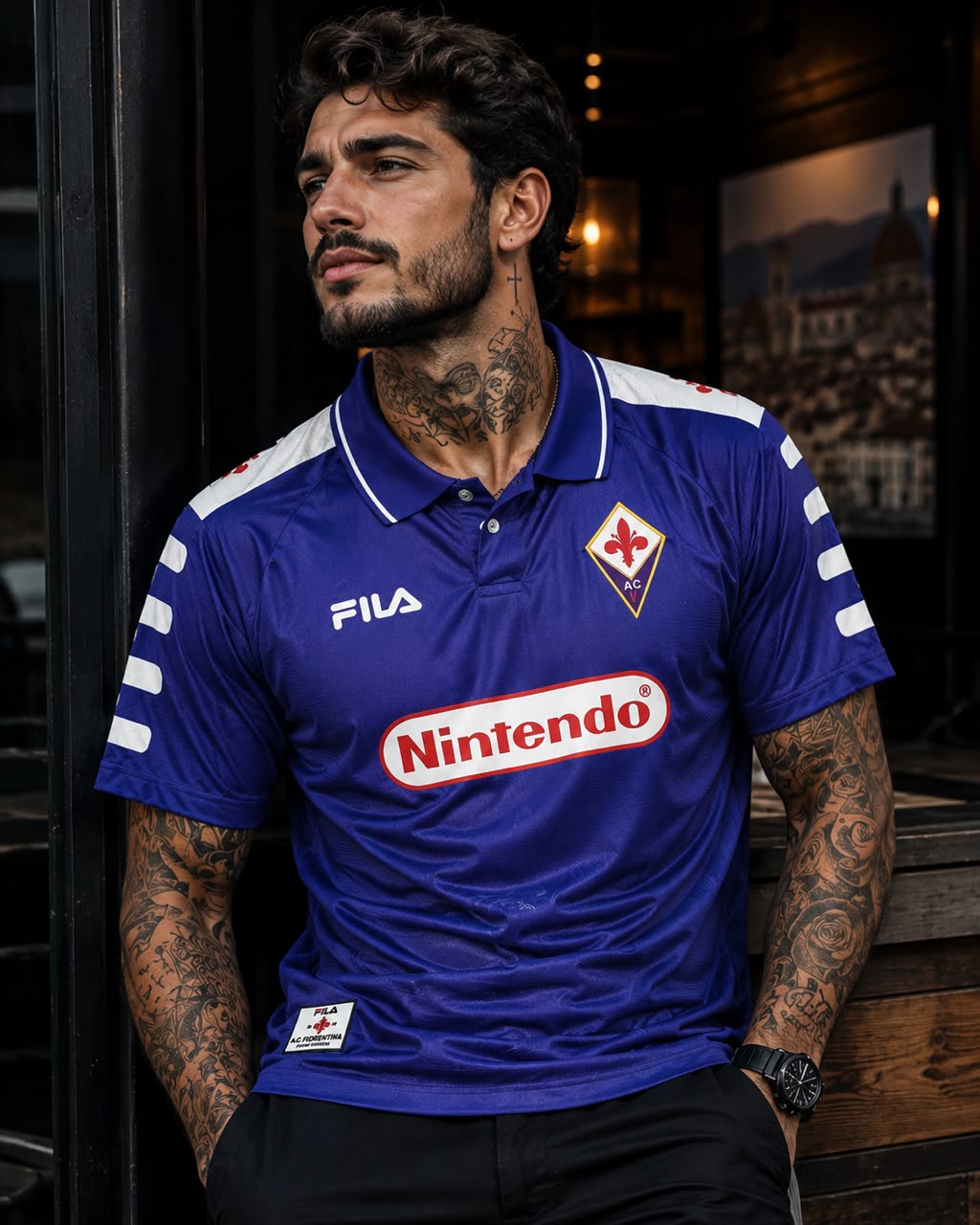 Fiorentina Home 1998/99 – Fila x Nintendo RETRÔ