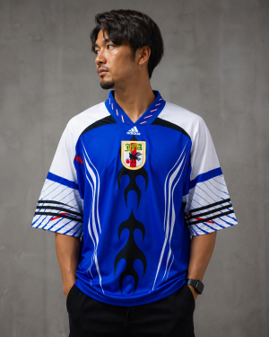 Camisa Retrô Japão Flame Edition 90s – Azul | Linha Premium Adidas
