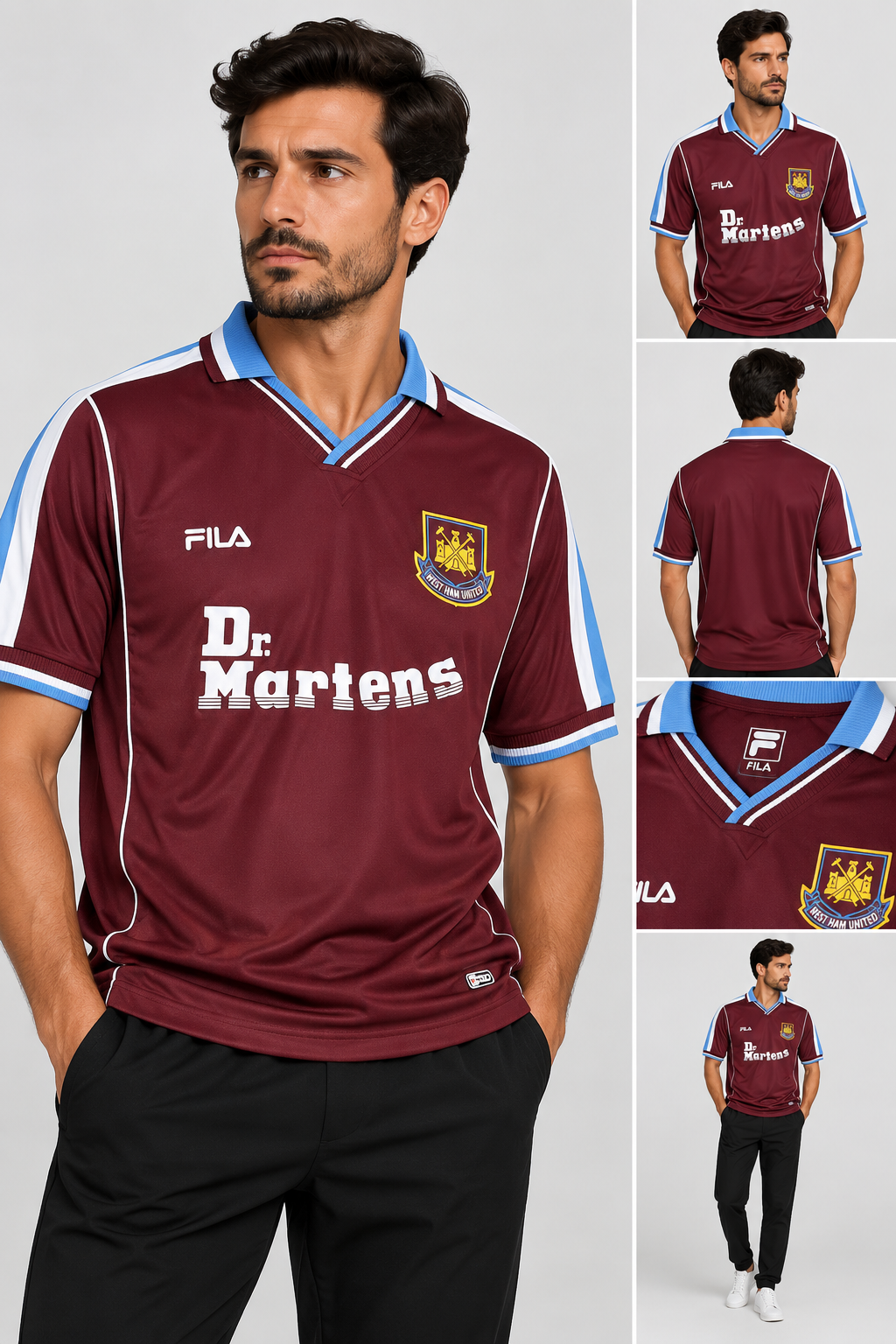 Camisa Retrô West Ham United 1999/2000 – Fila.
